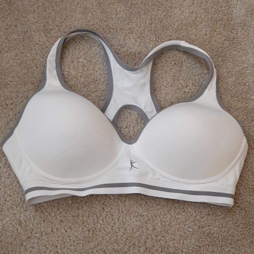 White Danskin Now Sports Bra